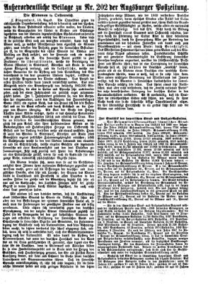 Augsburger Postzeitung Freitag 25. August 1871