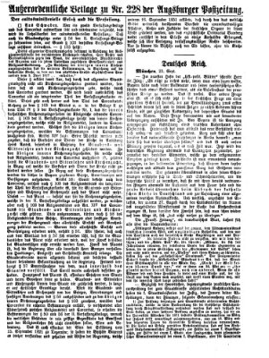 Augsburger Postzeitung Montag 25. September 1871