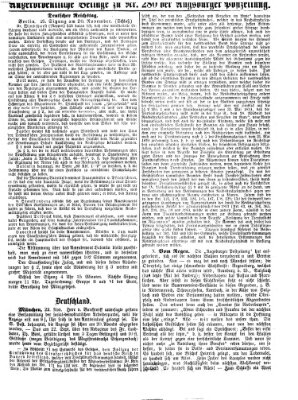 Augsburger Postzeitung Freitag 24. November 1871