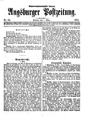 Augsburger Postzeitung Freitag 1. März 1872