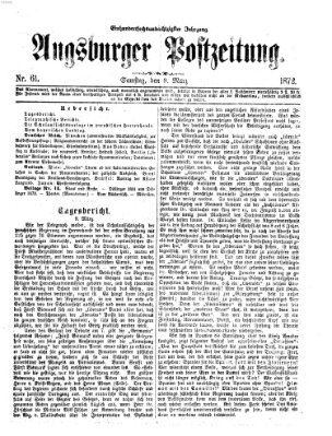 Augsburger Postzeitung Samstag 9. März 1872