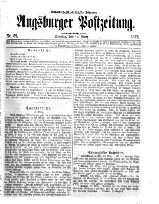 Augsburger Postzeitung Dienstag 19. März 1872