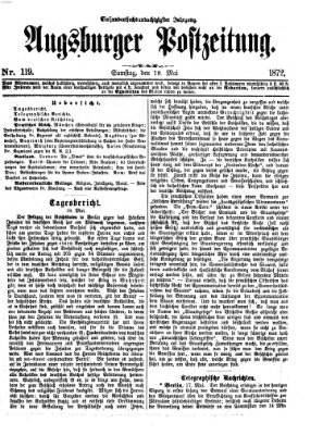 Augsburger Postzeitung Samstag 18. Mai 1872