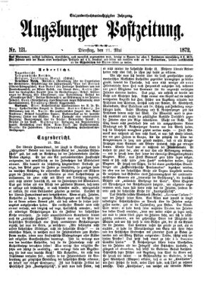 Augsburger Postzeitung Dienstag 21. Mai 1872