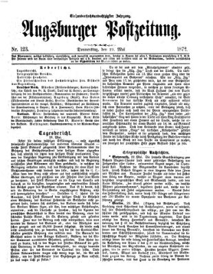 Augsburger Postzeitung Donnerstag 23. Mai 1872