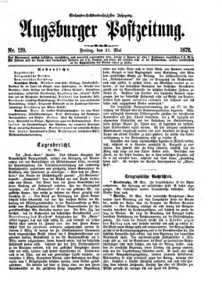 Augsburger Postzeitung Freitag 31. Mai 1872