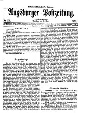 Augsburger Postzeitung Montag 3. Juni 1872