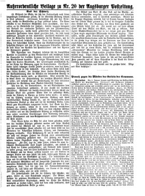 Augsburger Postzeitung Dienstag 23. Januar 1872