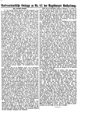 Augsburger Postzeitung Montag 8. April 1872