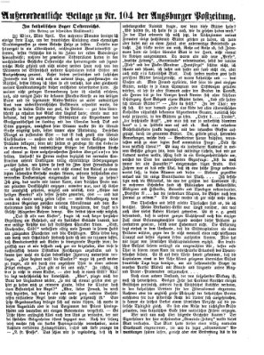 Augsburger Postzeitung Dienstag 30. April 1872