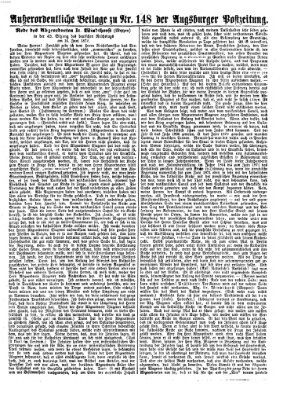 Augsburger Postzeitung Samstag 22. Juni 1872