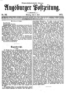 Augsburger Postzeitung Montag 8. Juli 1872