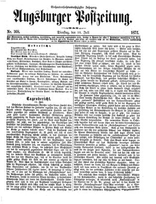 Augsburger Postzeitung Dienstag 16. Juli 1872