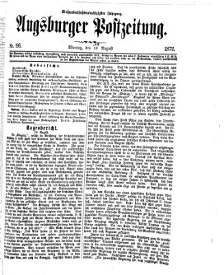 Augsburger Postzeitung Sonntag 18. August 1872