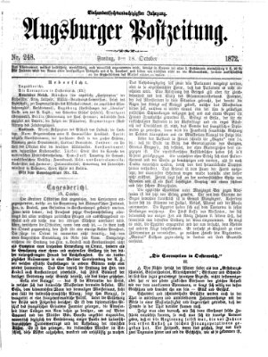Augsburger Postzeitung Freitag 18. Oktober 1872