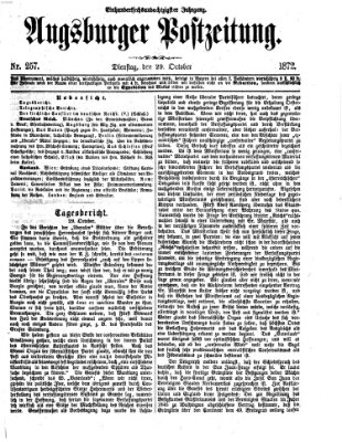 Augsburger Postzeitung Dienstag 29. Oktober 1872