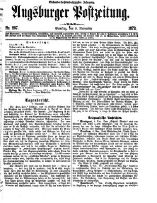 Augsburger Postzeitung Samstag 9. November 1872