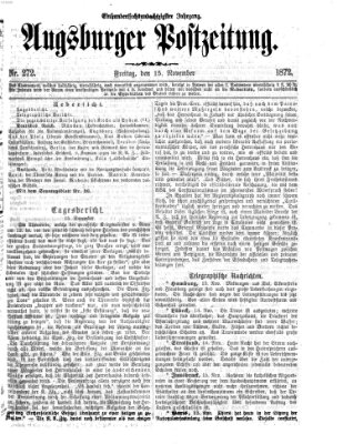 Augsburger Postzeitung Freitag 15. November 1872