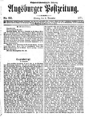 Augsburger Postzeitung Montag 9. Dezember 1872