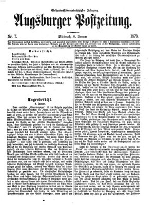 Augsburger Postzeitung Mittwoch 8. Januar 1873