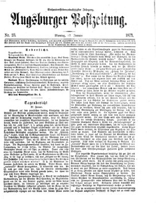 Augsburger Postzeitung Montag 27. Januar 1873