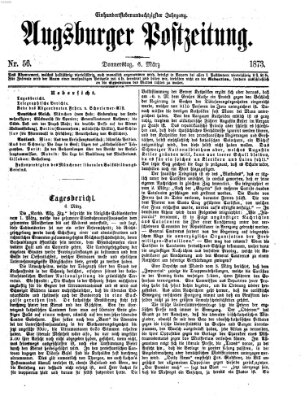 Augsburger Postzeitung Donnerstag 6. März 1873