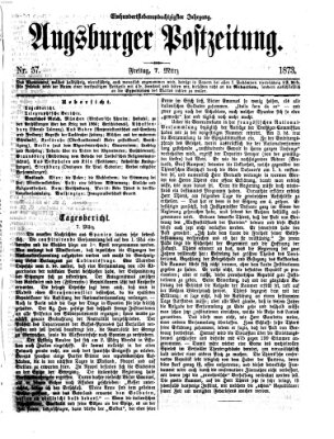 Augsburger Postzeitung Freitag 7. März 1873