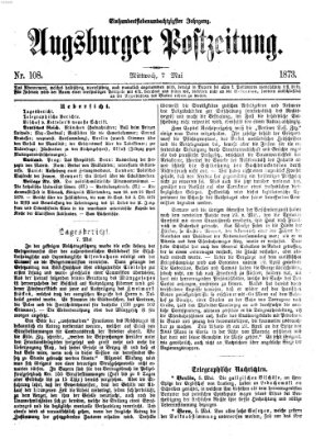 Augsburger Postzeitung Mittwoch 7. Mai 1873