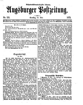 Augsburger Postzeitung Samstag 24. Mai 1873