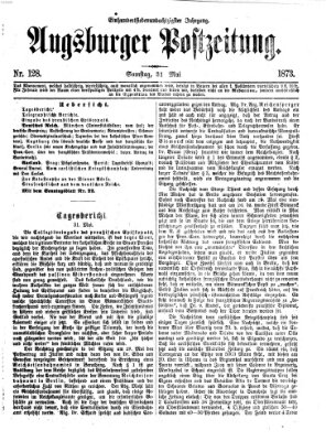 Augsburger Postzeitung Samstag 31. Mai 1873