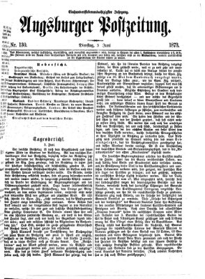 Augsburger Postzeitung Dienstag 3. Juni 1873