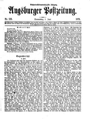 Augsburger Postzeitung Donnerstag 5. Juni 1873