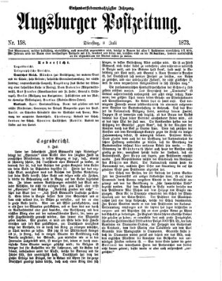 Augsburger Postzeitung Dienstag 8. Juli 1873