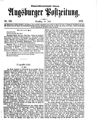 Augsburger Postzeitung Samstag 19. Juli 1873