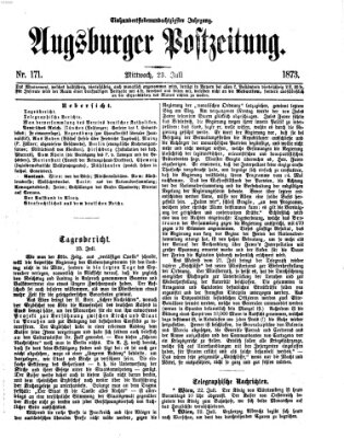 Augsburger Postzeitung Mittwoch 23. Juli 1873