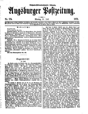 Augsburger Postzeitung Montag 28. Juli 1873