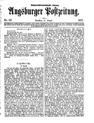 Augsburger Postzeitung Samstag 23. August 1873