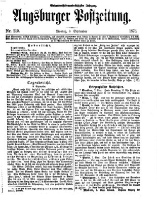 Augsburger Postzeitung Montag 8. September 1873