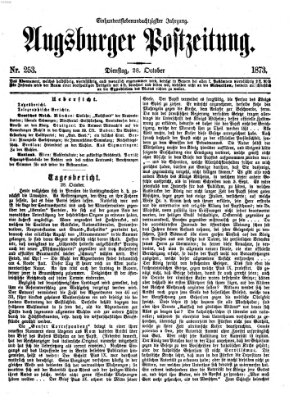 Augsburger Postzeitung Dienstag 28. Oktober 1873