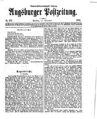 Augsburger Postzeitung Dienstag 18. November 1873