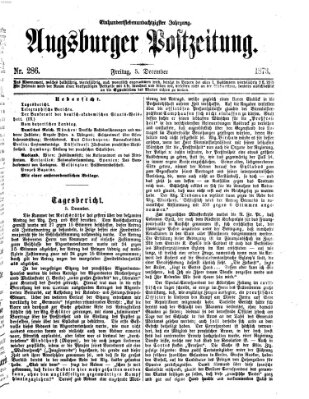 Augsburger Postzeitung Freitag 5. Dezember 1873