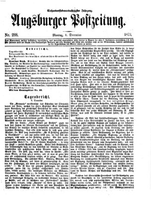 Augsburger Postzeitung Montag 8. Dezember 1873