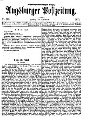 Augsburger Postzeitung Freitag 26. Dezember 1873