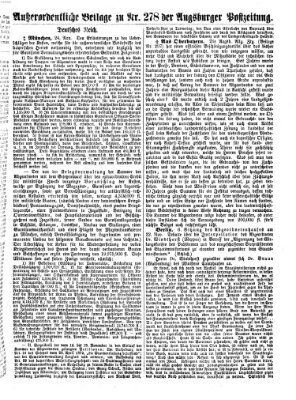 Augsburger Postzeitung Mittwoch 26. November 1873