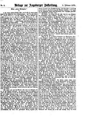 Augsburger Postzeitung. Beilage zur Augsburger Postzeitung (Augsburger Postzeitung) Samstag 8. Februar 1873