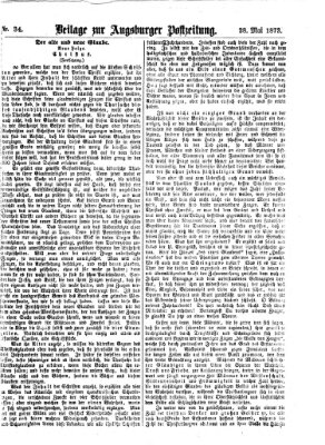 Augsburger Postzeitung. Beilage zur Augsburger Postzeitung (Augsburger Postzeitung) Mittwoch 28. Mai 1873