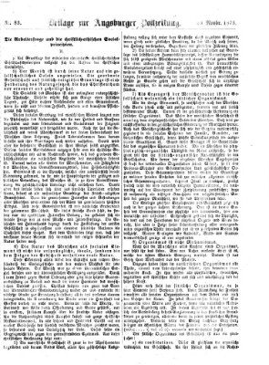 Augsburger Postzeitung. Beilage zur Augsburger Postzeitung (Augsburger Postzeitung) Samstag 29. November 1873