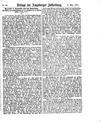 Augsburger Postzeitung. Beilage zur Augsburger Postzeitung (Augsburger Postzeitung) Montag 6. Mai 1872