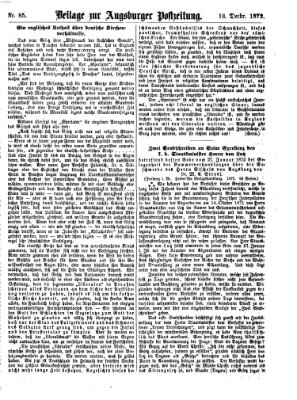 Augsburger Postzeitung. Beilage zur Augsburger Postzeitung (Augsburger Postzeitung) Mittwoch 18. Dezember 1872