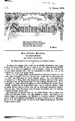 Augsburger Sonntagsblatt (Augsburger Postzeitung) Sonntag 5. Januar 1873